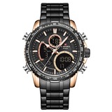 Orologio da Uomo “Tactical Blue Steel” Dual Display – NAVIFORCE 9182