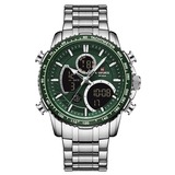 Herrenuhr „Tactical Blue Steel“ Dual-Display – NAVIFORCE 9182