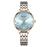 Orologio al quarzo da donna "Floral Elegance" con indici in strass - CURREN