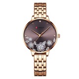 Orologio al quarzo da donna "Floral Elegance" con indici in strass - CURREN