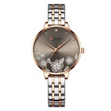 Orologio al quarzo da donna "Floral Elegance" con indici in strass - CURREN