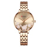 Montre à quartz für femmes « Floral Elegance » avec index en strass - CURREN