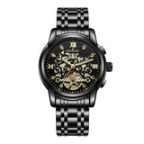 Herren-Automatikuhr mit Skelett-Design – AOKULASIC